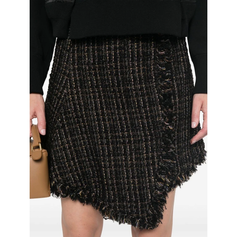 Sacai Skirts Black Wool - Women