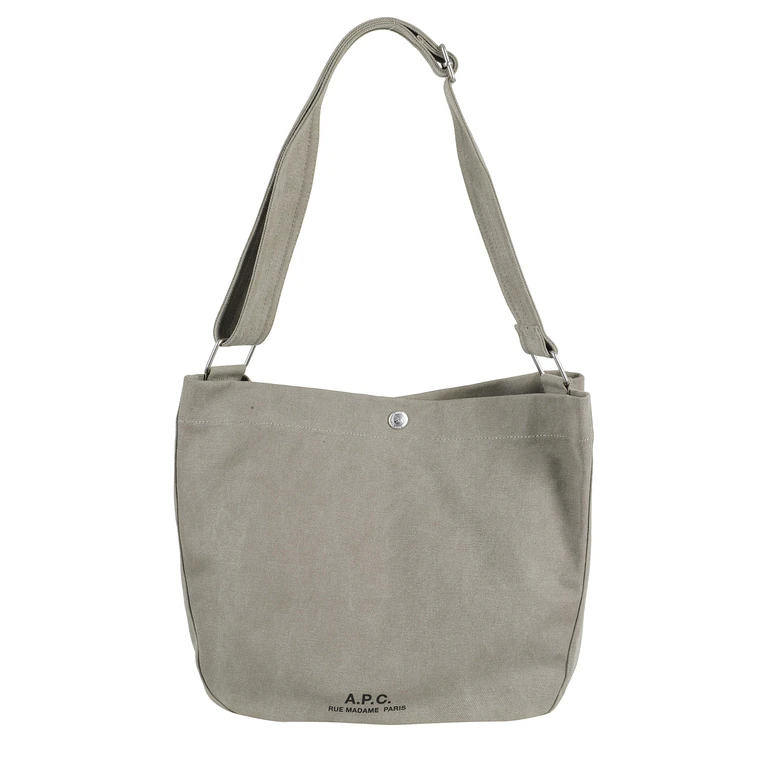 A. P.C. Besace Journal Green Cotone. Poliestere. Borsa - Men