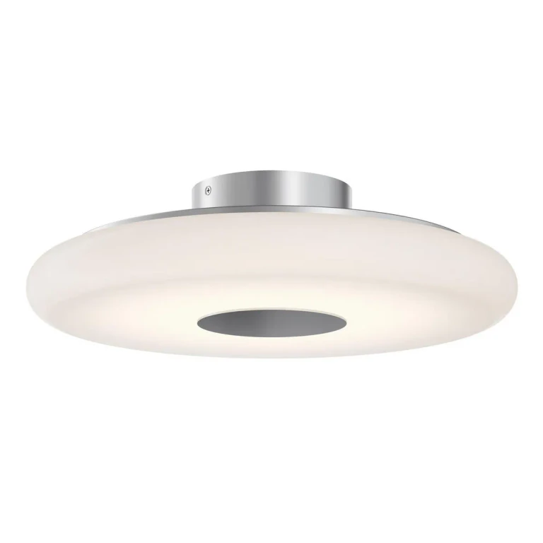 Satin Nickel LED Semi-Flush Mount from the June Collection