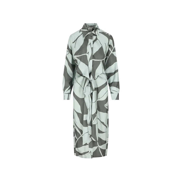 Max Mara Robinia Green Silk Dress - Women