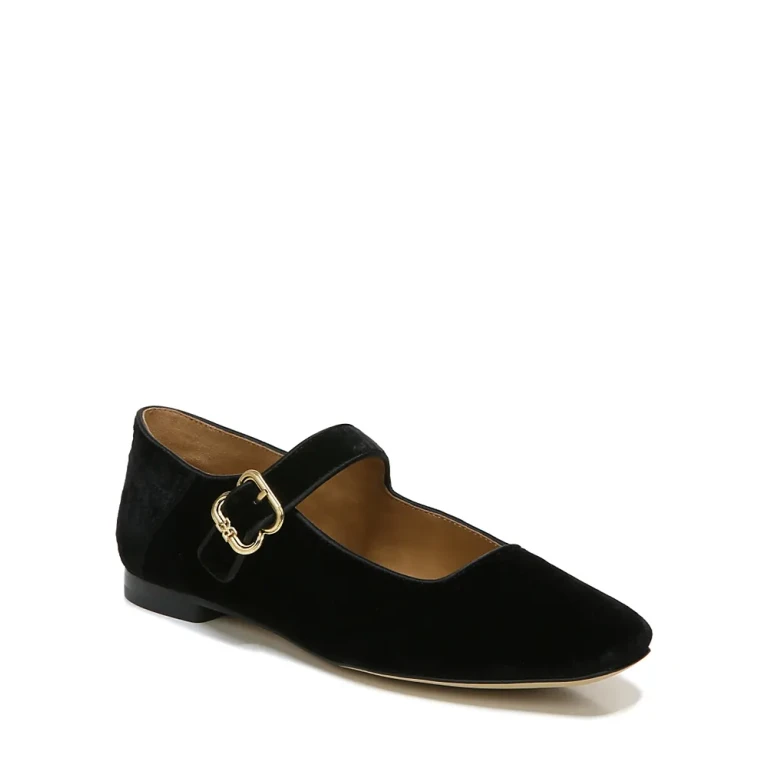 Sam Edelman Women's Michaela Square Toe Buckled Mary Jane Flats