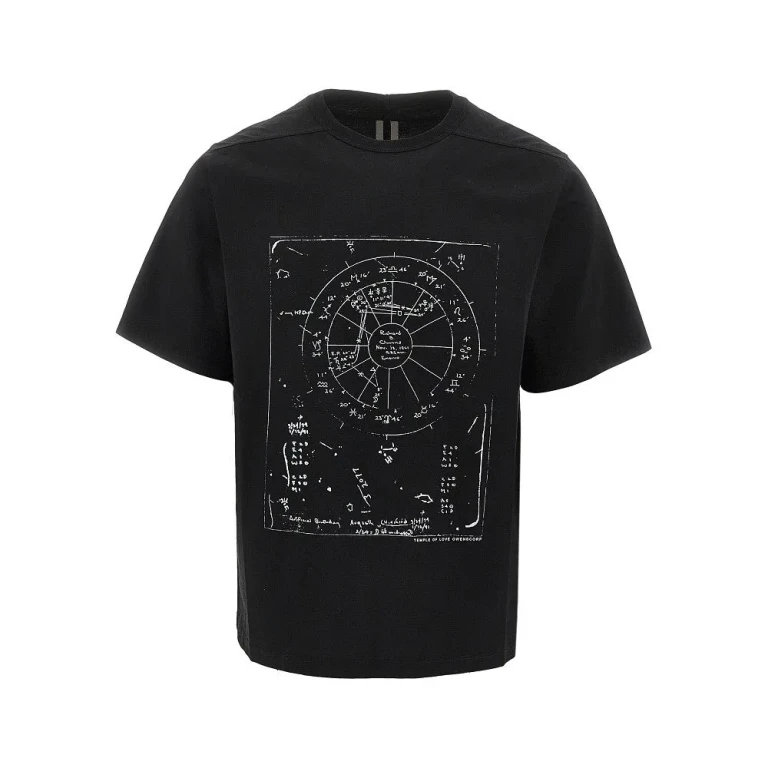 T-shirt Rick Owens 'Brad' con stampa Temple