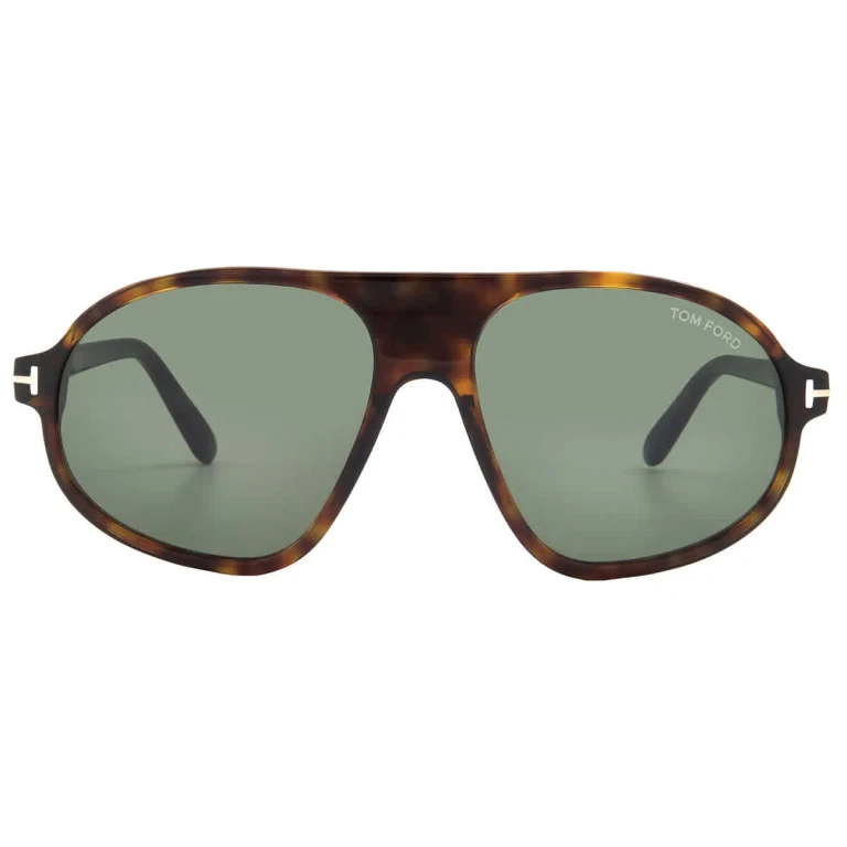 Tom Ford Erol Green Pilot Mens Sunglasses FT1178 52N 58