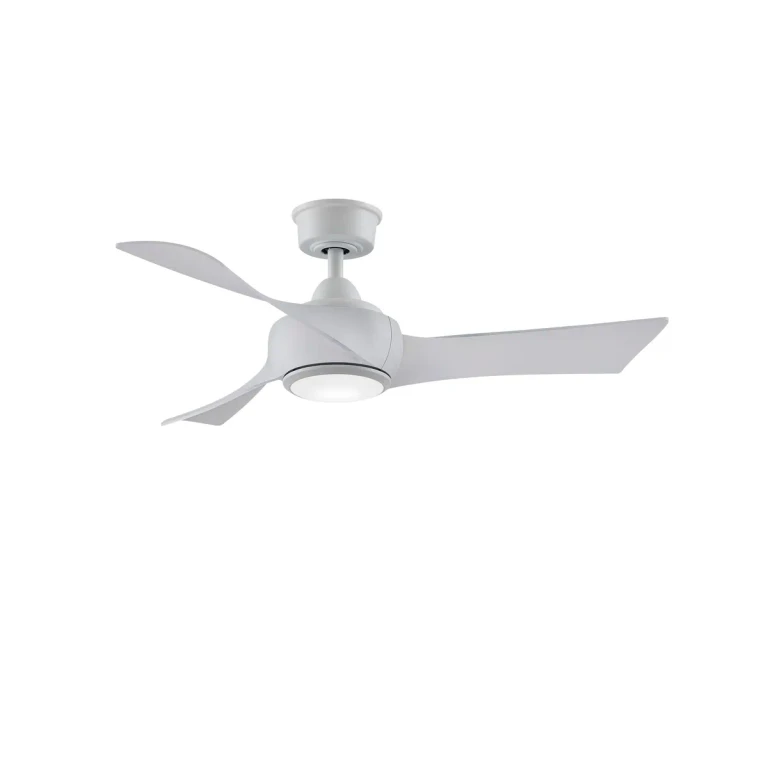 Fanimation Wrap Custom Indoor Ceiling Fan in Matte White- MOTOR ONLY