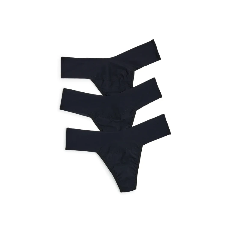 Hanky Panky Breathe Natural Rise 3 Pack Black XS