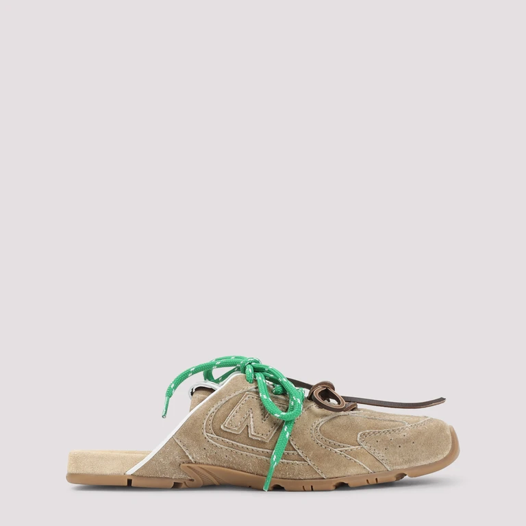 Miu Miu Nb Mules Sneakers Nude & Neutrals Calf Leather Rubber - Women