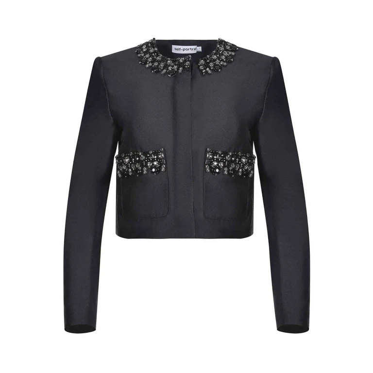 Self Portrait Veste Casual - Noir