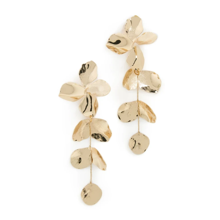 SHASHI Ruellia Large Earrings Gold One Size