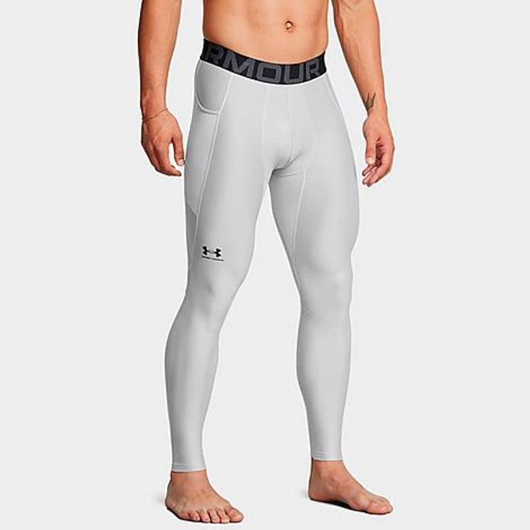 Under Armour Men's HeatGear Training Leggings in Mod Grey/Black Size: XS