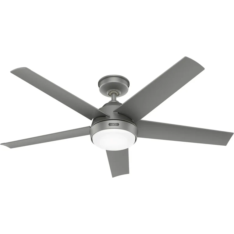 Matte Silver 52"Ceiling Fan from the Skyflow Collection