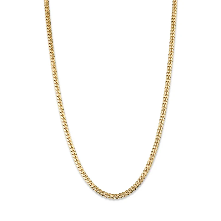 Men's Miami Cuban Link Chain Necklace in 14K Yellow Gold, 24