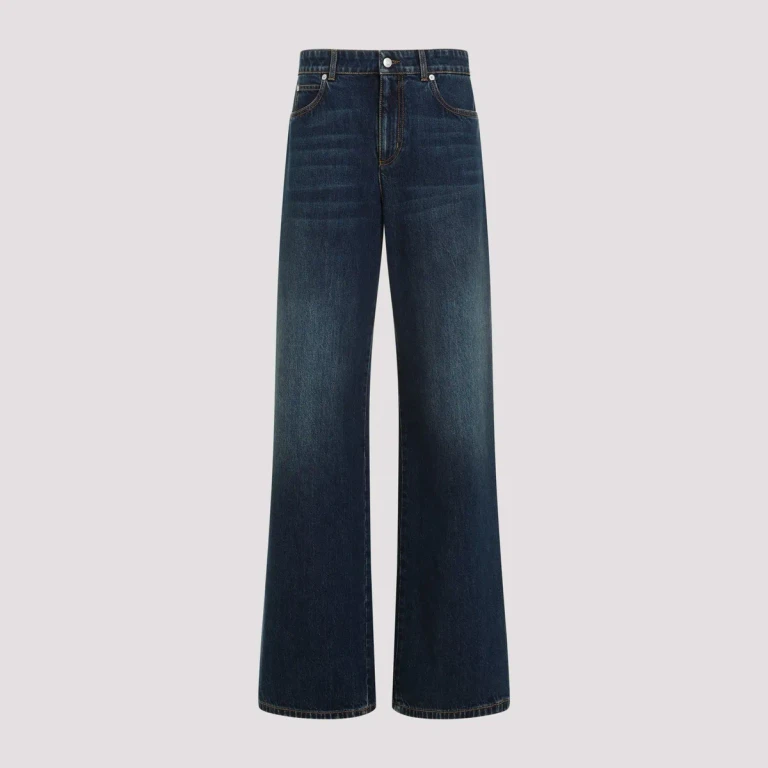 Jeans in cotone Alexander McQueen