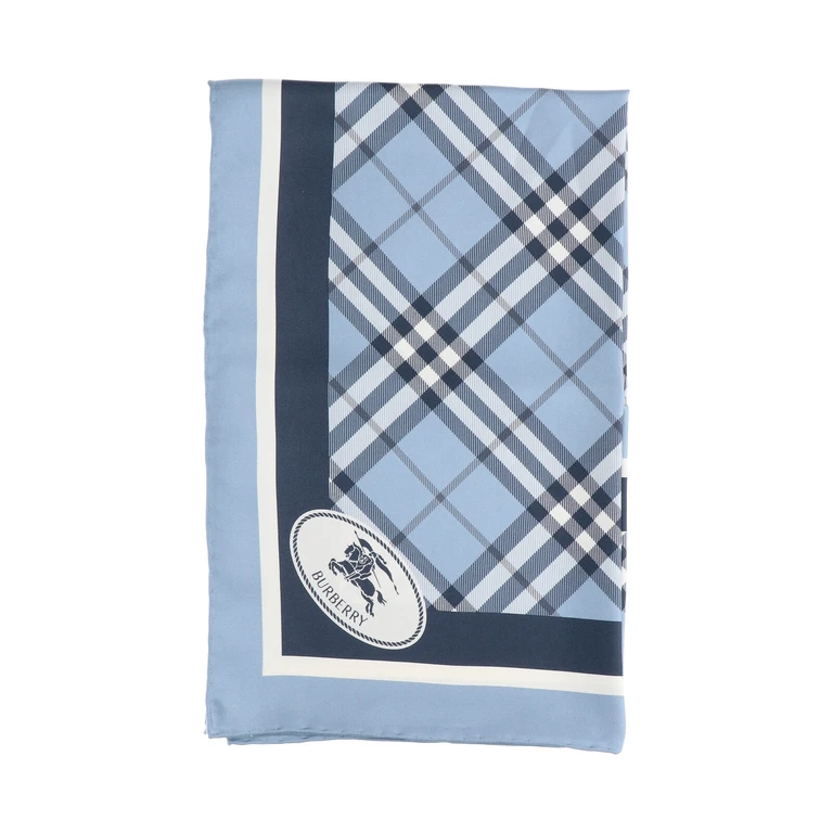 Burberry Scarfs Blue Mulberry Silk - Women