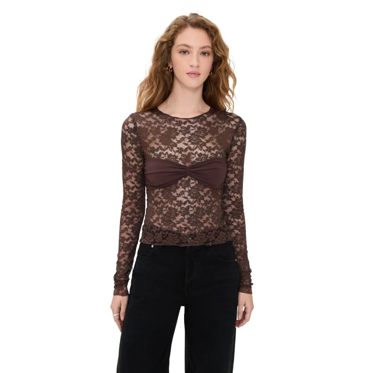 Lioness Midnight Long Sleeve Top Shaved Chocolate S
