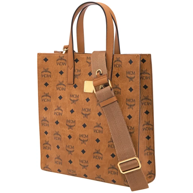 Ladies Fortuna Visetos Tote in Cognac