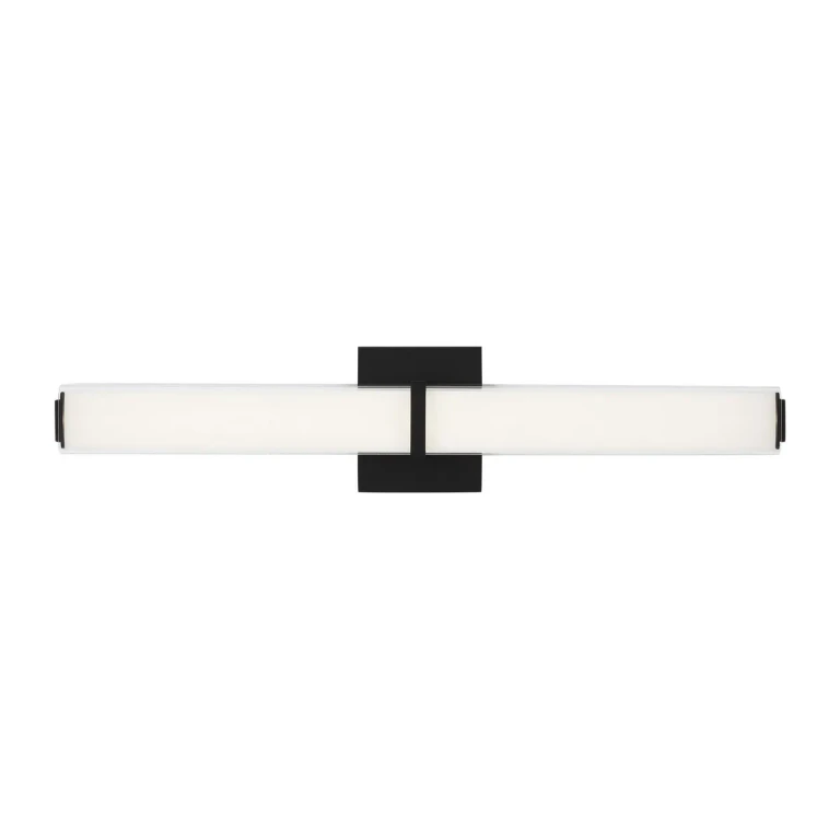 Milan 1-Light 5.00"H LED Bathroom Vanity Light in Nightshade Black