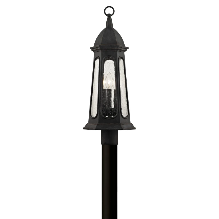 Troy Astor 3-Light 22" Outdoor Post Light in Vintage Iron
