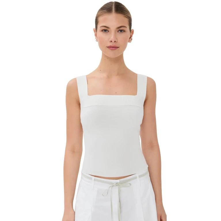 SIMKHAI Madine Tank Top Black XL