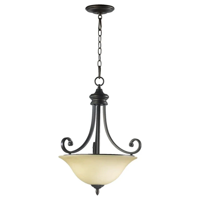Quorum Bryant 3-Light 18" Pendant Light in Oiled Bronze
