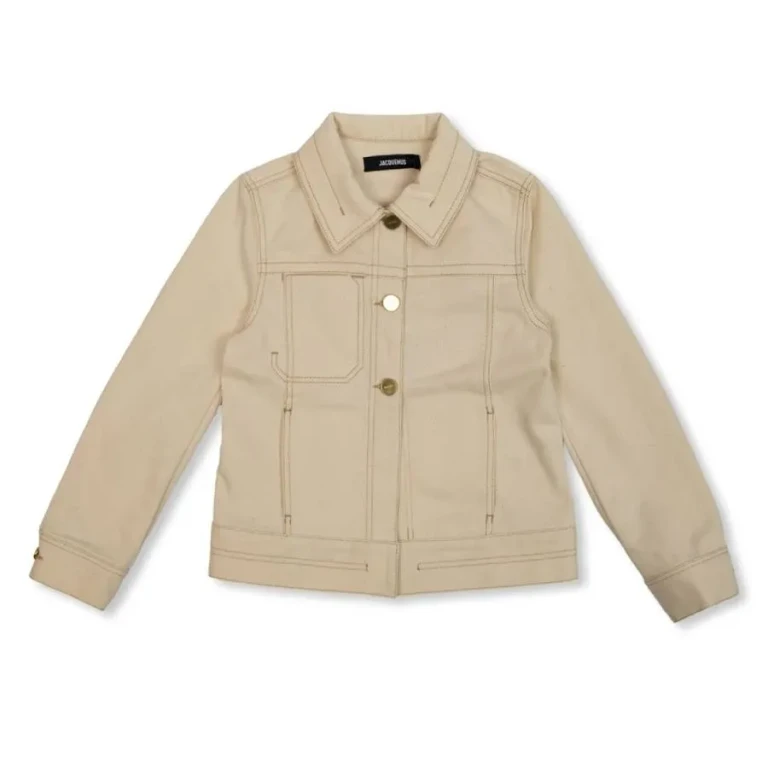 Jacquemus Girls Logo Patch Cotton Denim Jacket