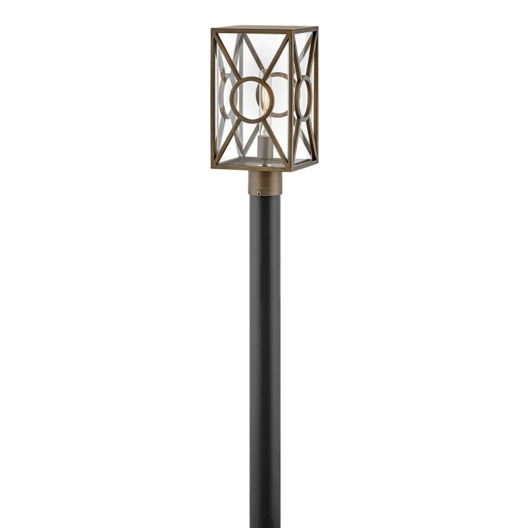 Burnished Bronze LED Post Top or Pier Mount from the Brixton Collection