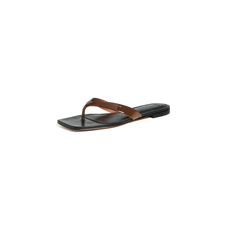 Vince San Juan Jelly Thong Sandals Saddle 10
