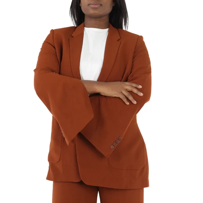 Ladies Brick Ira Single-Breasted Jacket