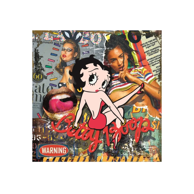 Pop Art Collage Artwork | Andrew Martin Playboy Betty Boop