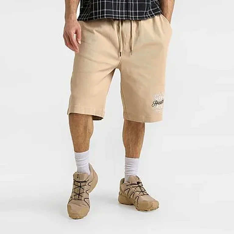 Hoodrich Men's Rite V2 Twill Shorts in Light Khaki Size: Small