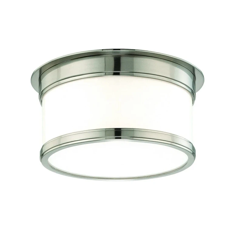 Geneva Ceiling Light in Satin Nickel