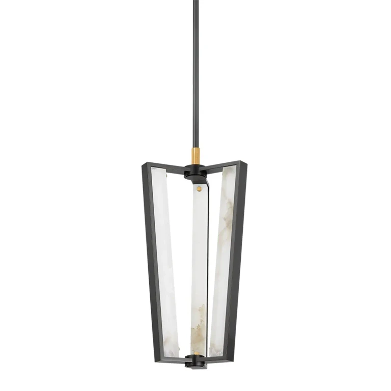 Aged Brass Distressed Bronze LED Pendant from the Edgemere Collection