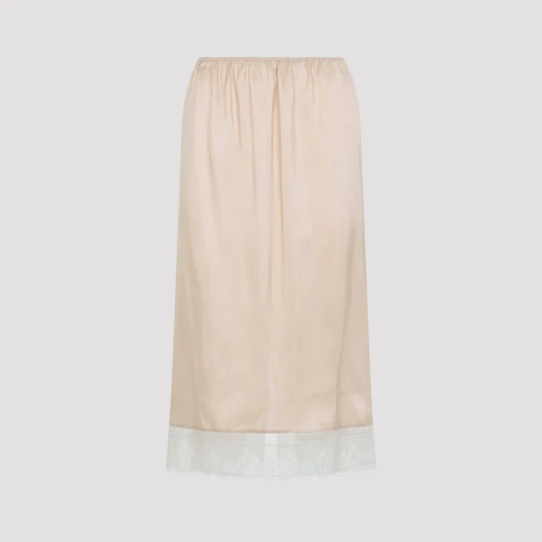 CARVEN - Carven Pull On Lace Trim Skirt
