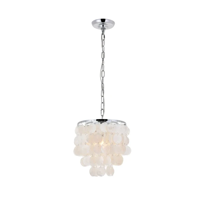 Chrome One Light Pendant from the Selene Collection