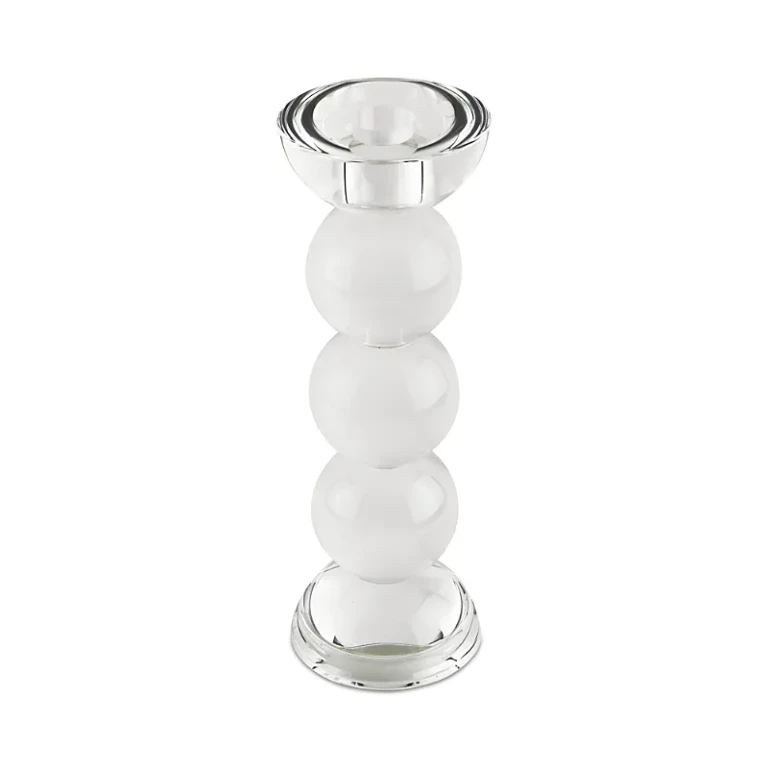 Tizo Crystal Glass Ball Candle Holder Clear, Small
