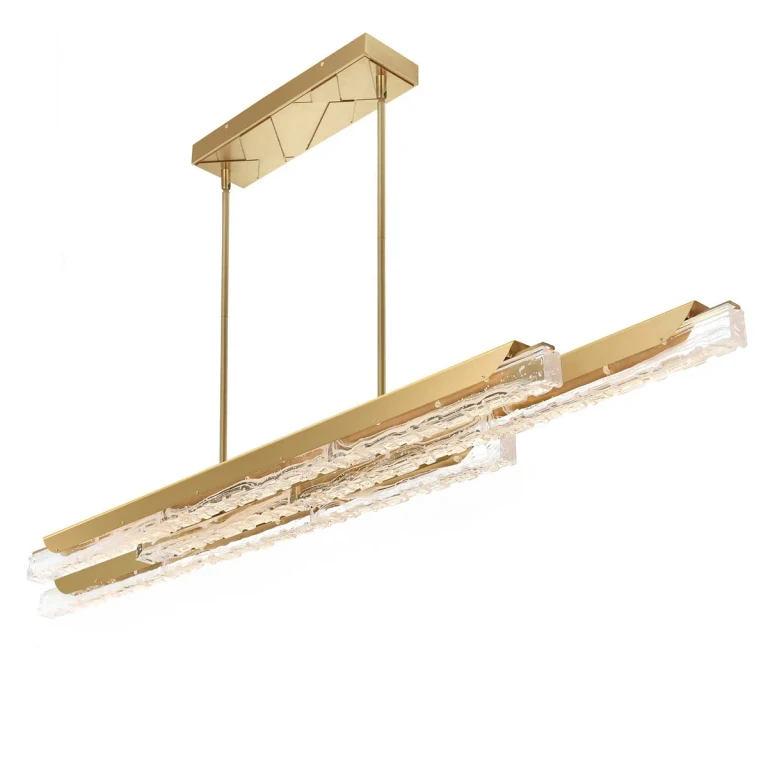 Brass LED Chandelier from the Valira Collection