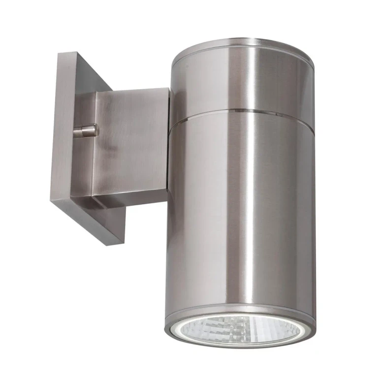 Satin Nickel LED Outdoor Wall Sconce from the Everly Collection