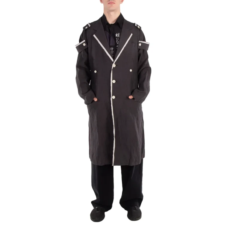 Yohji Yamamoto Hemp Cloth K-Shoulder Epaulet Long J