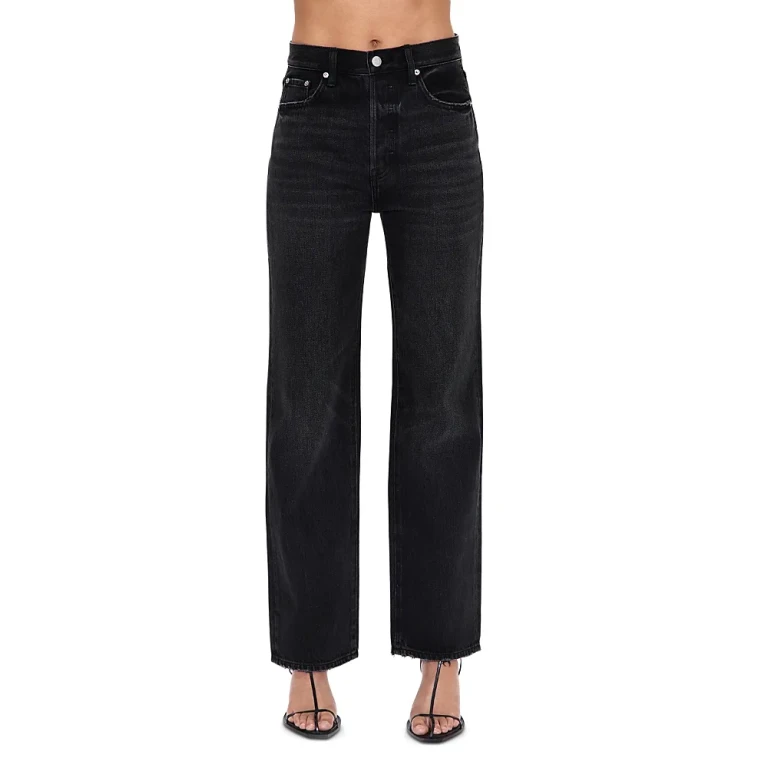 Pistola Cassie Super High Rise Straight Leg Jeans in Stormy