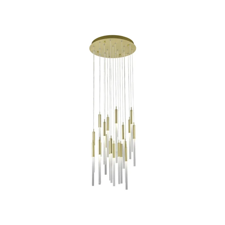 Main St. 21-Light Pendant in Brushed Brass