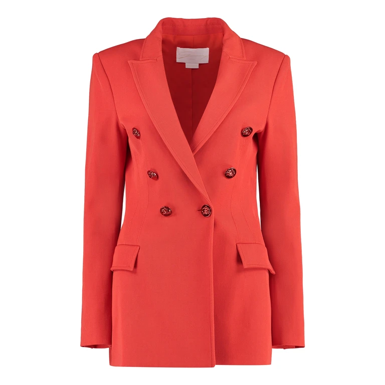 Genny Double-breasted Wool Blazer
