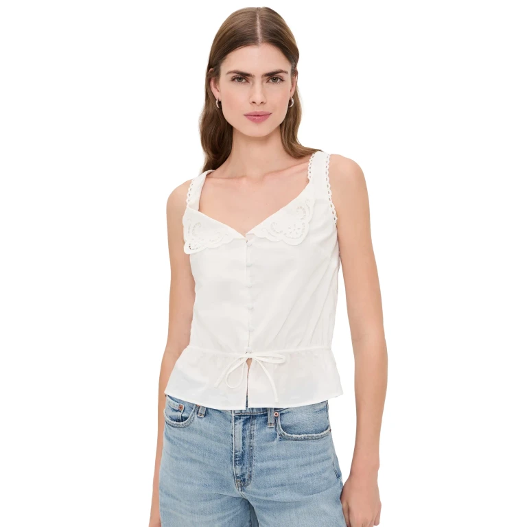 Joe's Jeans The Margot Top White XL