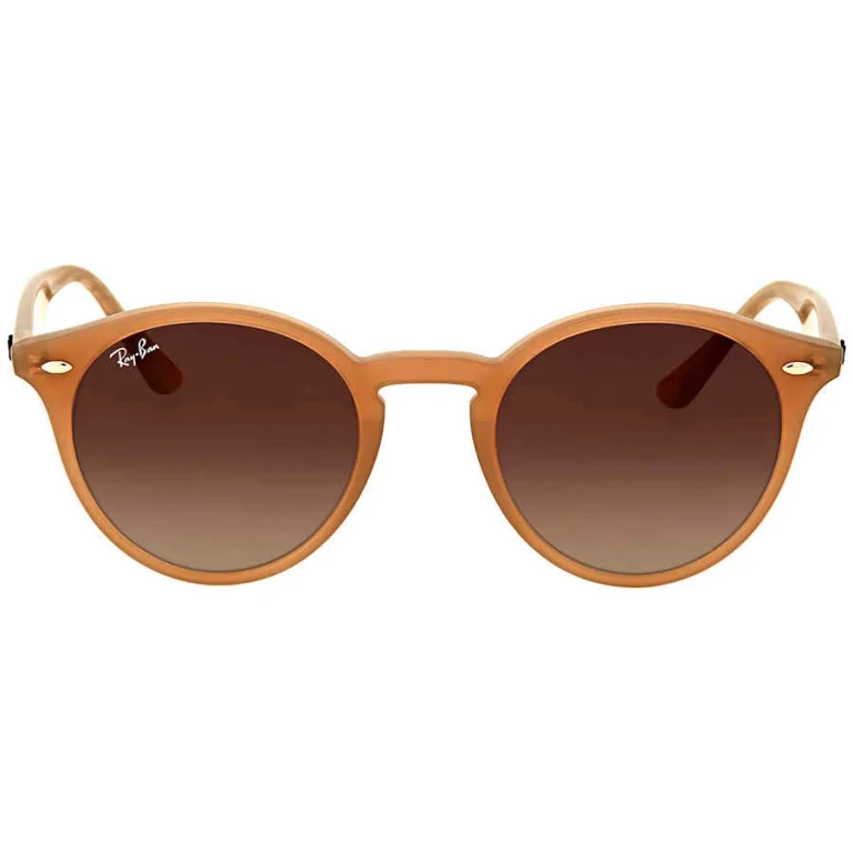 Ray Ban Brown Gradient Round Unisex Sunglasses RB2180 616613 49