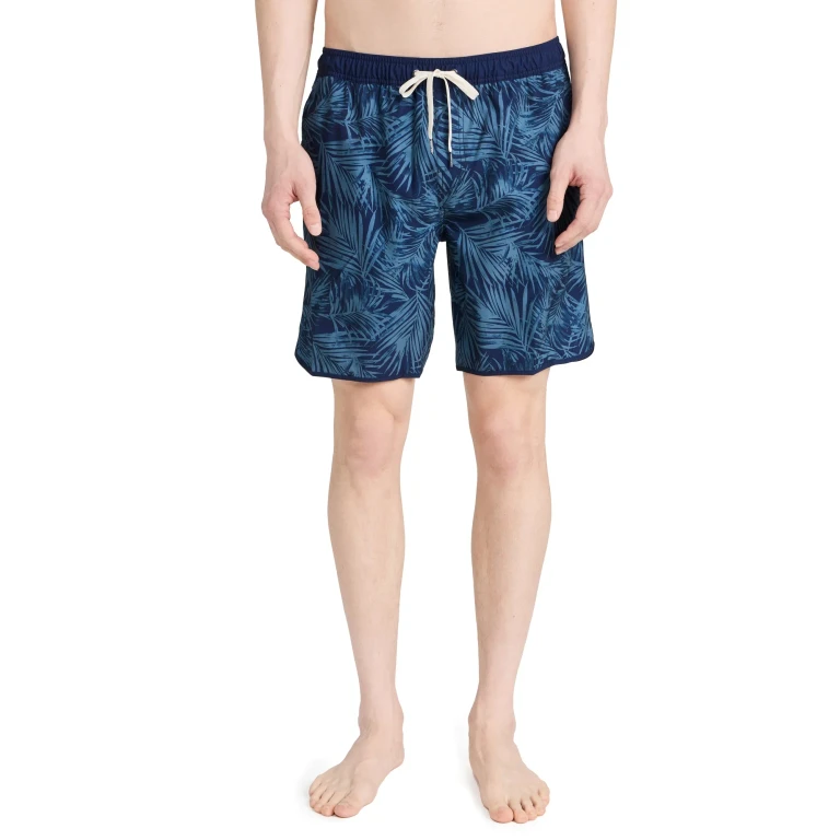 Fair Harbor The Anchor Swim Trunks 6 Light Blue Stripe XXL