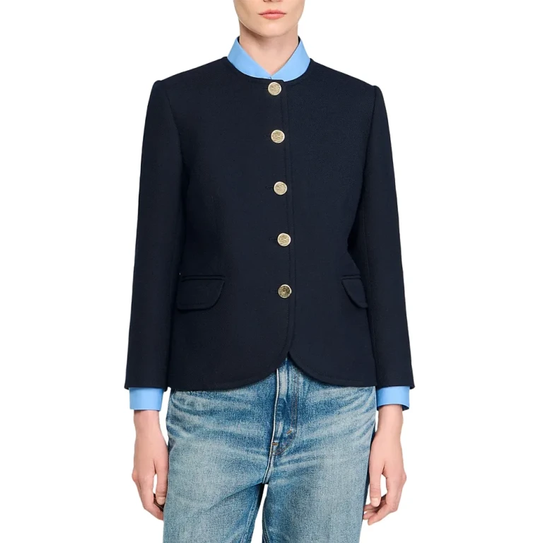 Sandro Round Collar Jacket