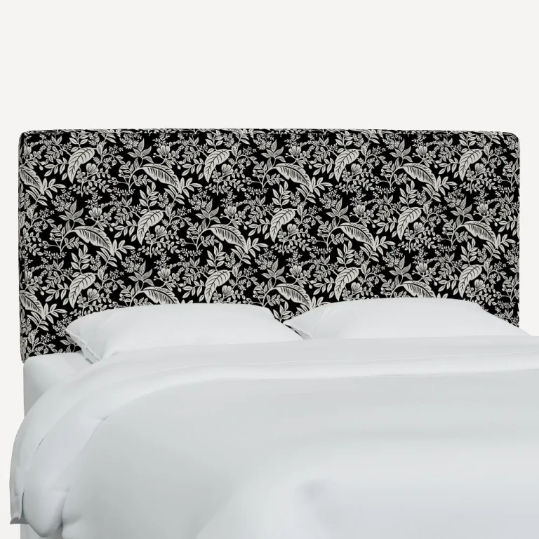 Tête de lit King Size Rifle Paper Co. Elly Canopy - Noir et Crème