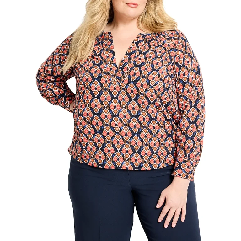 Nic+Zoe Plus Harvest Ikat Top