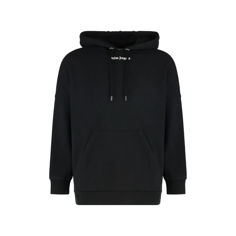 Palm Angels Hooded Sweatshirt In Cotton With Logo