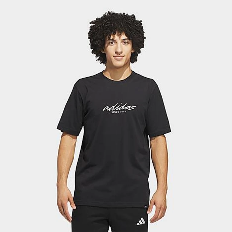 adidas Men's Color Connect Graphic T-Shirt in Black Size: Small
