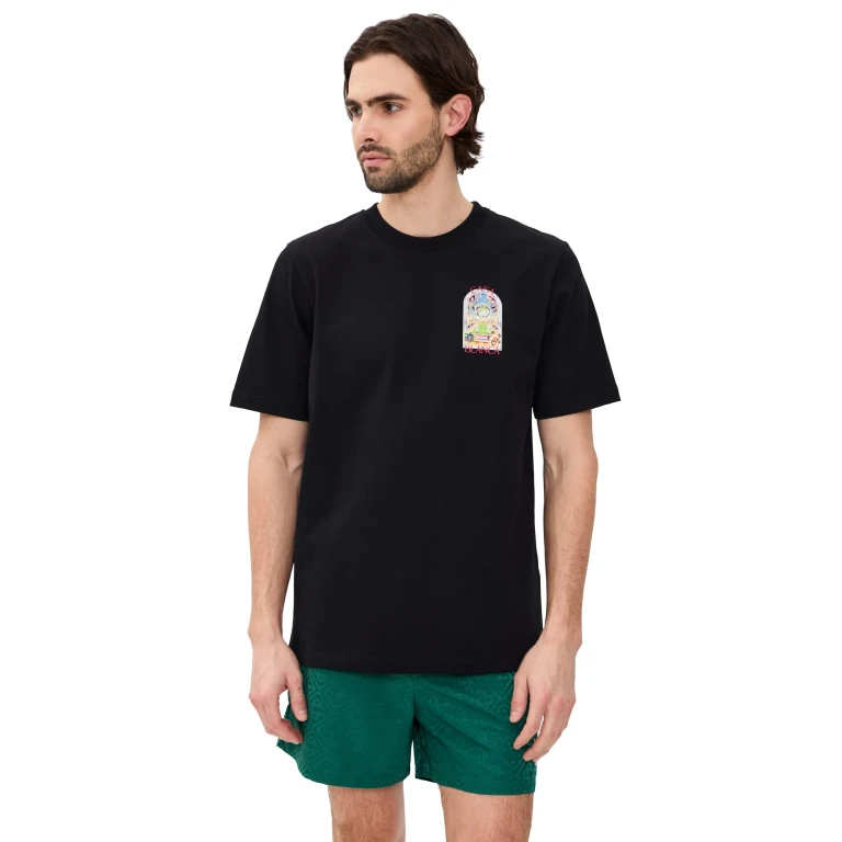Casablanca Tennis Landscape Classic T-Shirt Black S