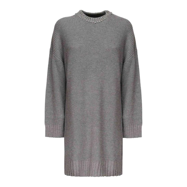 Pinko Robe Au Genou - Gris